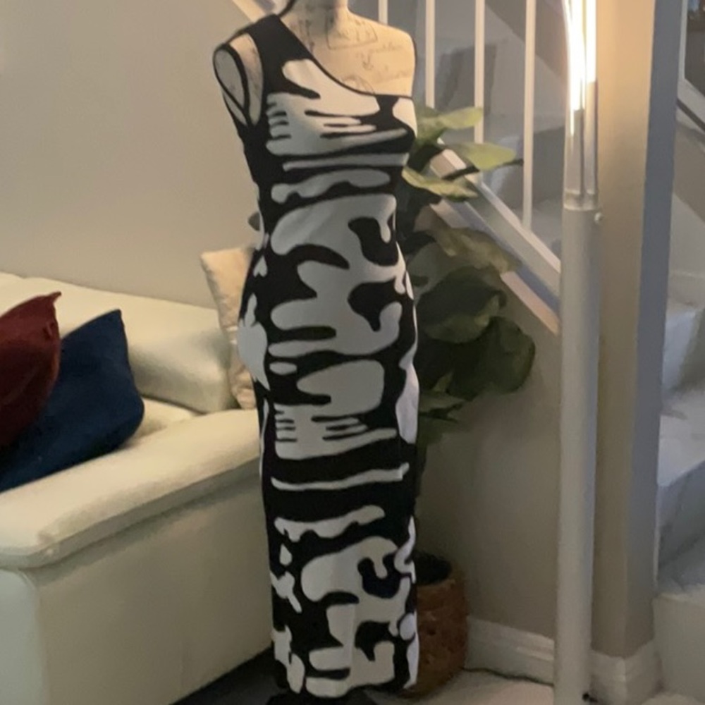 Black & white Bodycon dress by MICAS.  Size S.  NWT